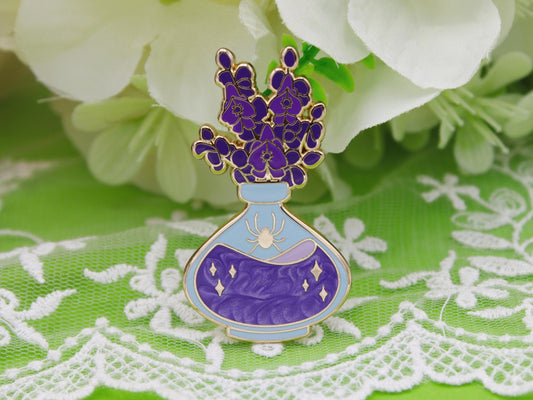 Aconite Poison Enamel Pin
