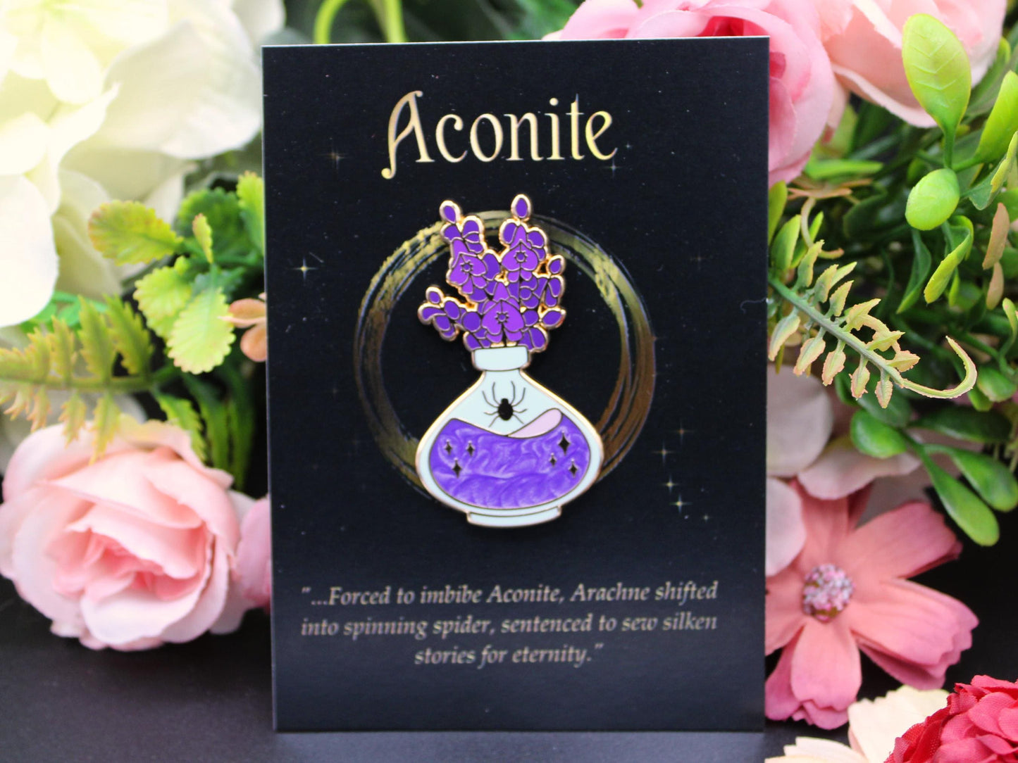 Aconite Poison Enamel Pin