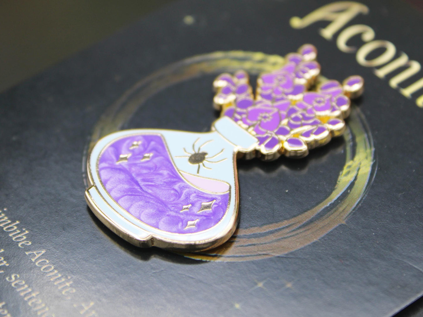 Aconite Poison Enamel Pin