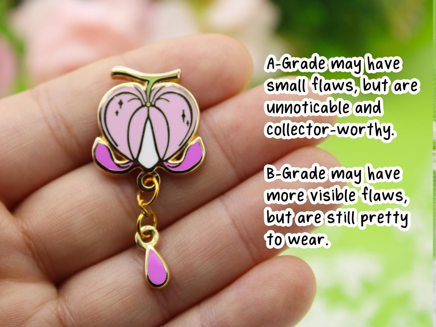 Bleeding Heart Enamel Pin