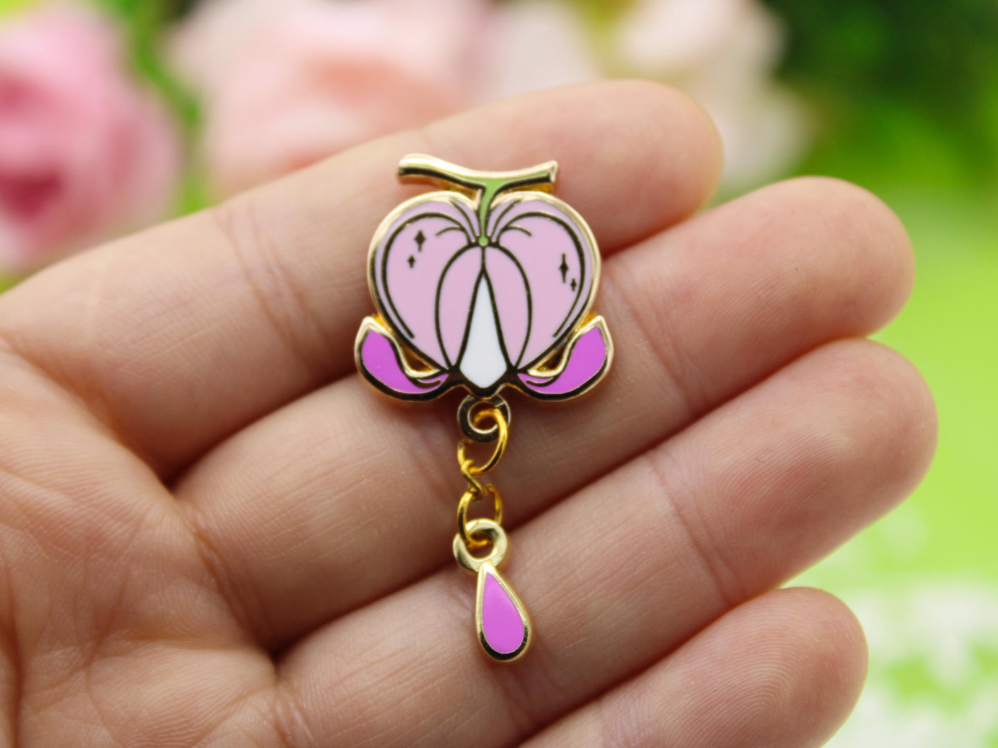 Bleeding Heart Enamel Pin