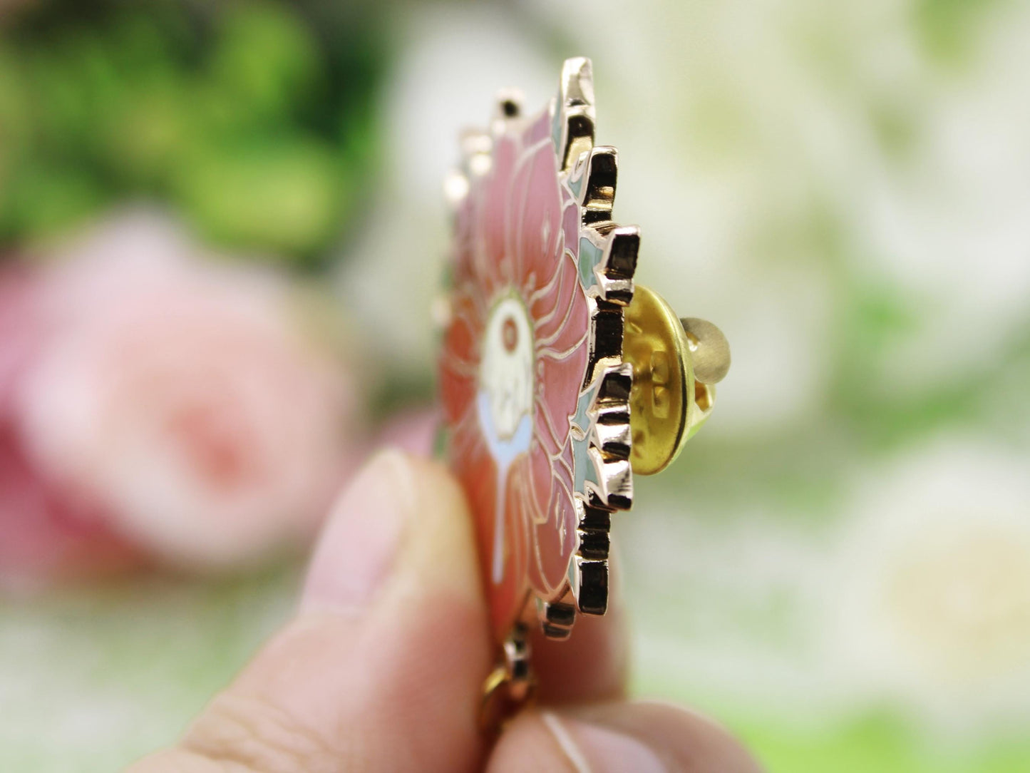 Crying Anemone Enamel Pin