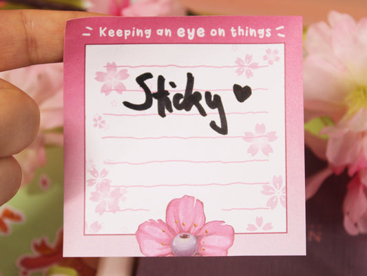 Eyeball Flower Sticky Notes with 50 Pages