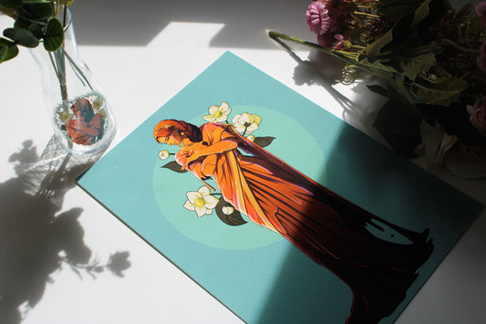 Black Tea Slime Girl Print