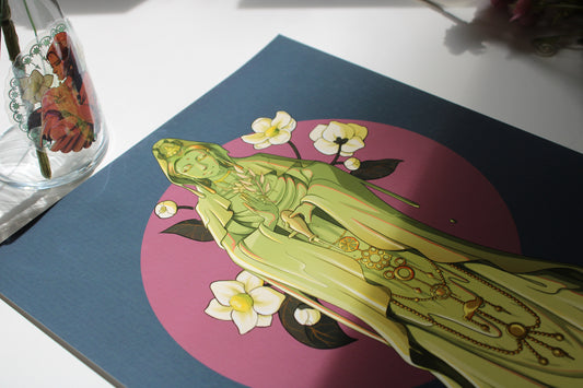 Oolong Tea Slime Girl Print