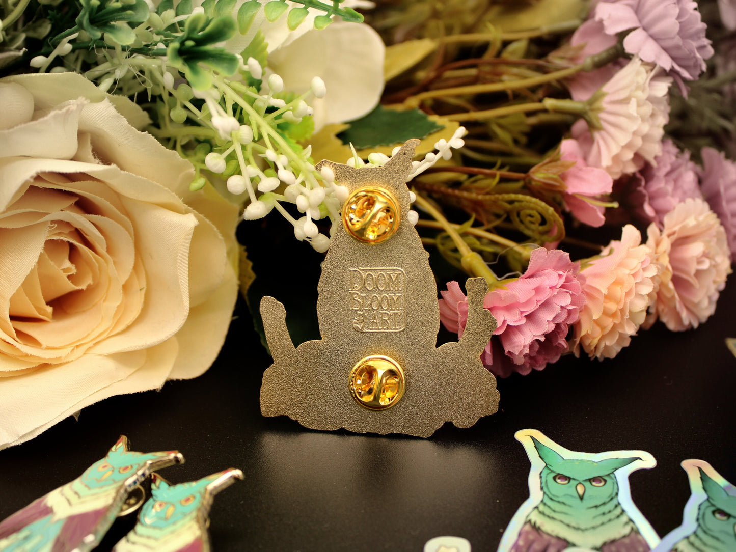 Octo Owl Enamel Pin - Two Variants