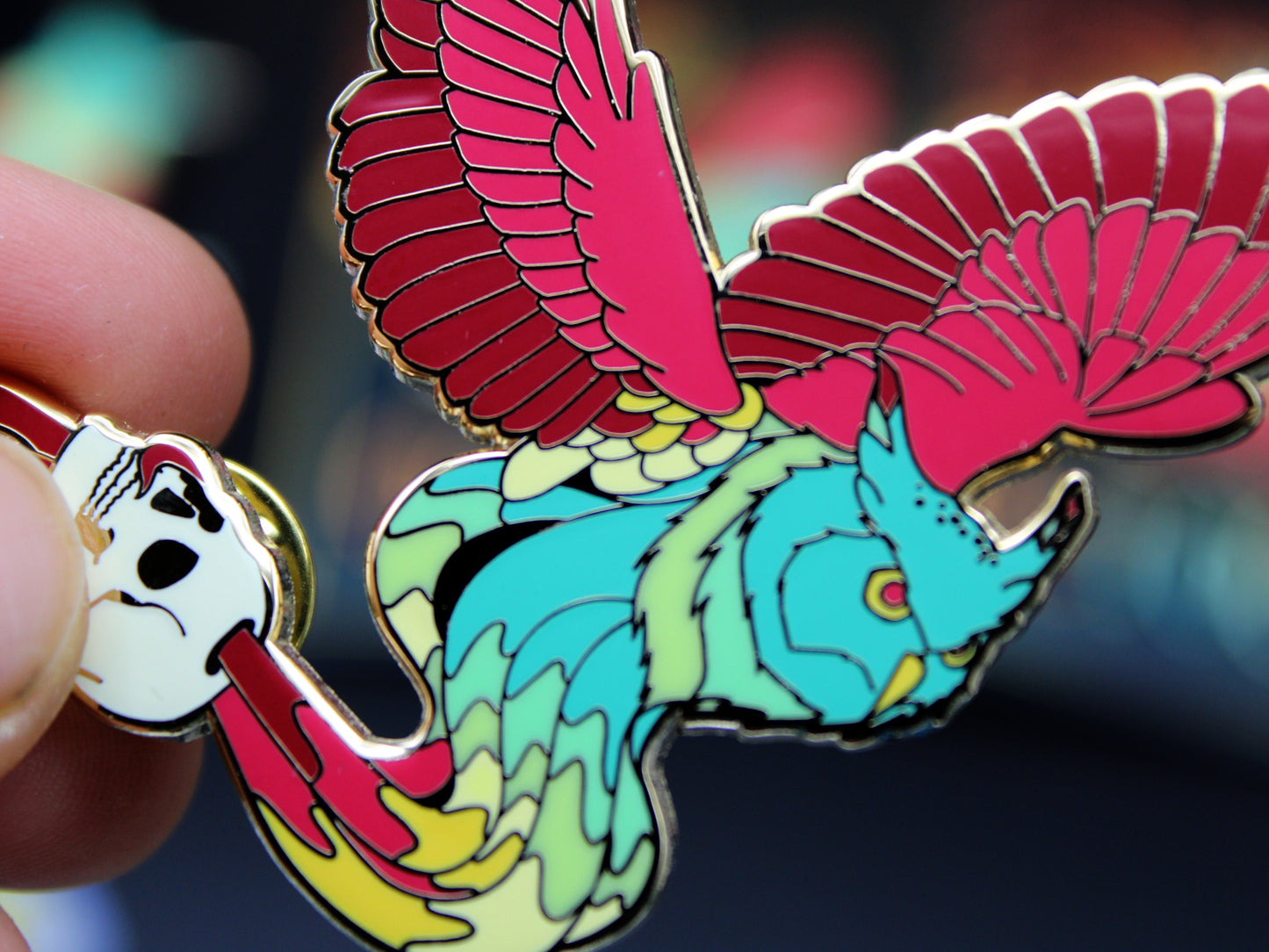 Octo Owl Enamel Pin - Two Variants