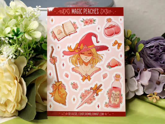 Peachy Witch Sticker Sheet