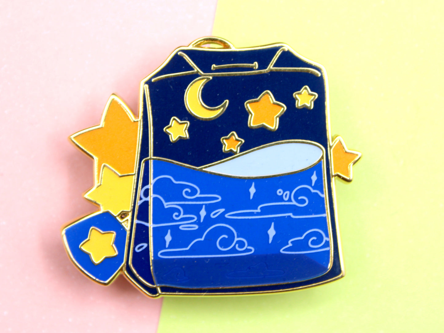 Starry Tea Bag Enamel Pin