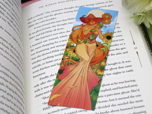 Sunflower Witch Bookmark