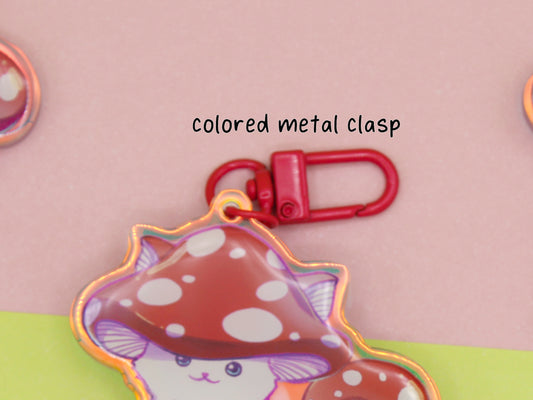 Meowshroom Acrylic Charm
