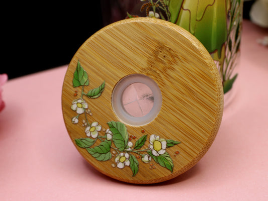 Genmaicha Glass Tumbler with lid