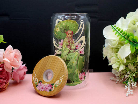 Gyokuro Glass Tumbler with lid