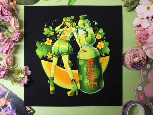 Ramune Soda Slime Girl Print