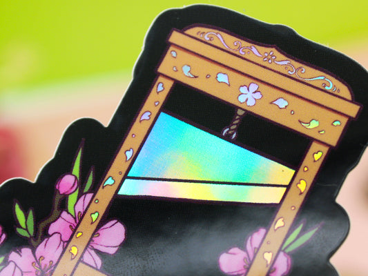 Flower Guillotine Sticker