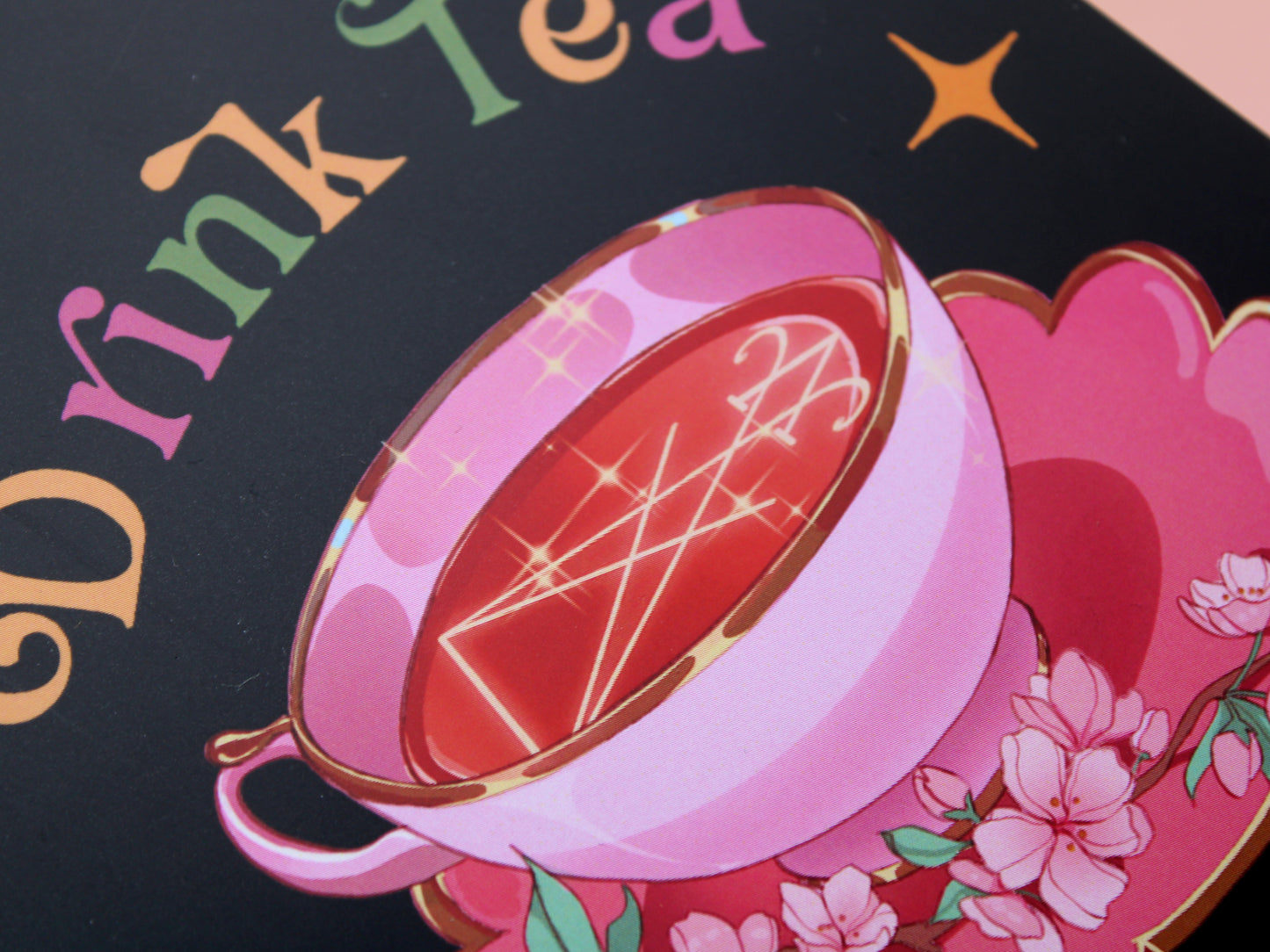 Drink Tea, Worship Satan - Reusable Sticker Book