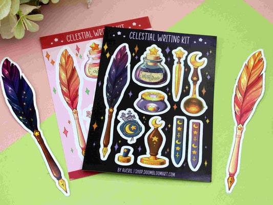 Celestial Writing Kit - Sticker Sheet