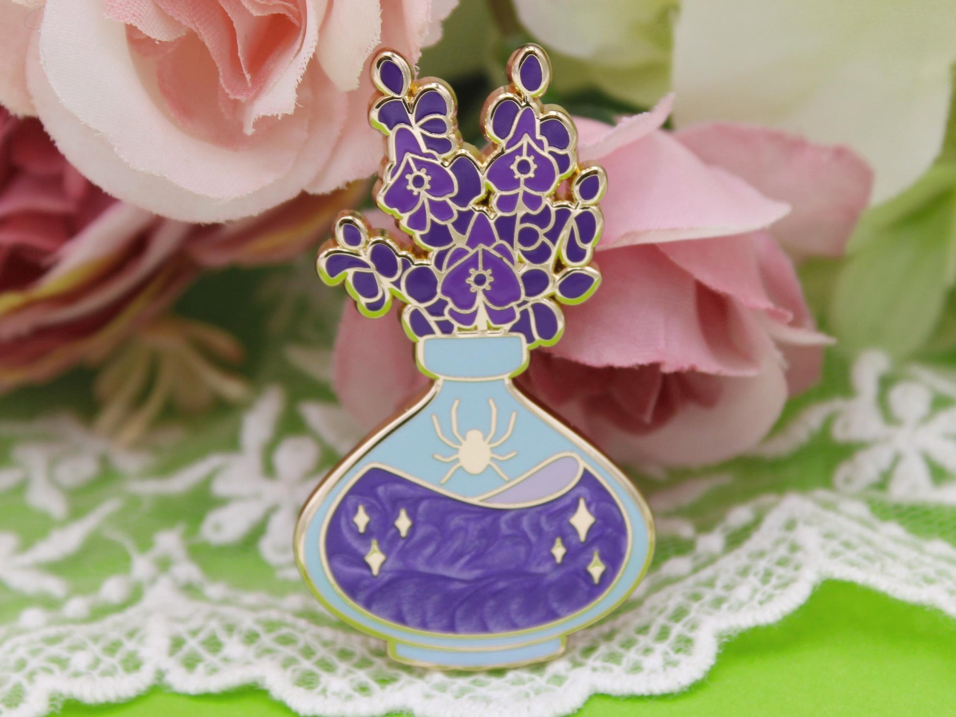 Aconite Poison Enamel Pin