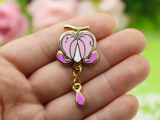 Bleeding Heart Enamel Pin