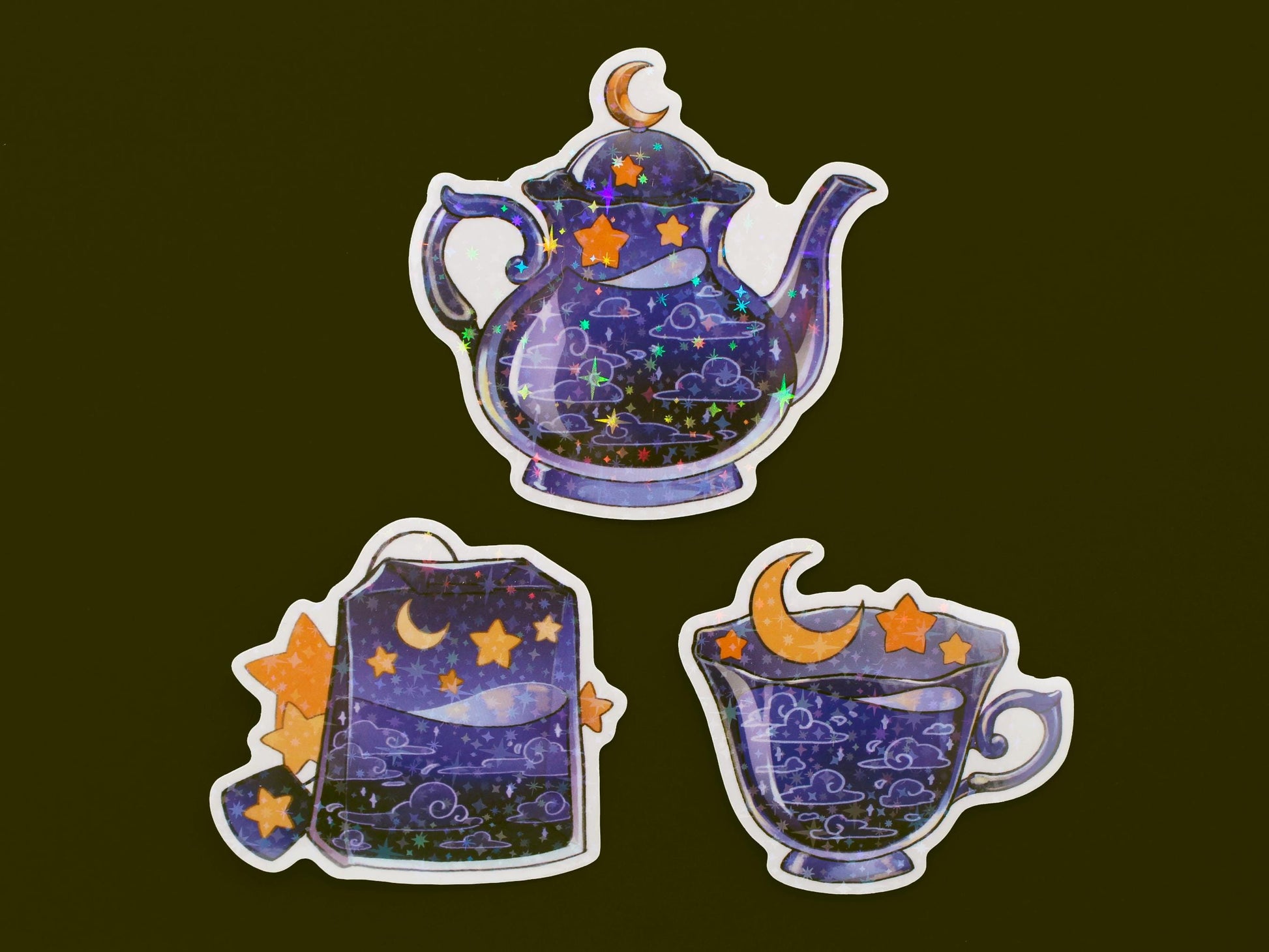 Cherry Blossom Tea Pot Stickers