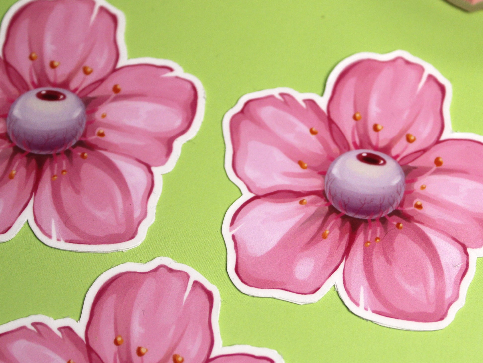 Cherry Blossom with Eye Sticker