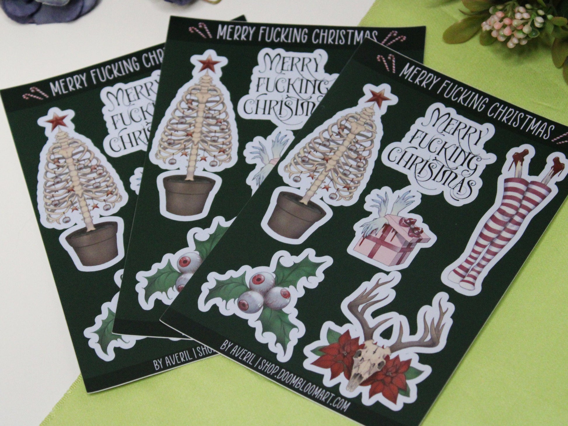 Christmas Horror Sticker Sheet