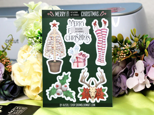 Christmas Horror Sticker Sheet