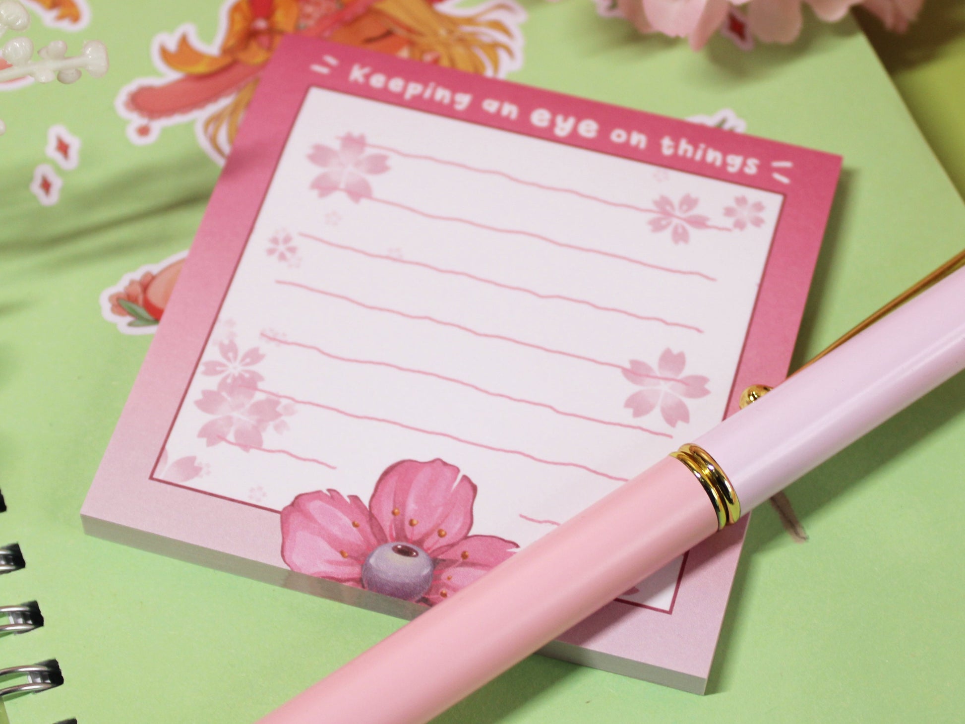 Eyeball Flower Sticky Notes with 50 Pages