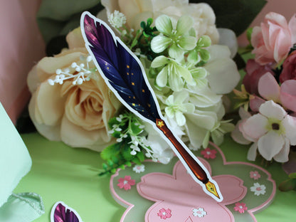 Feather Quill and Ink Stickers