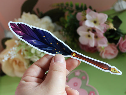 Feather Quill and Ink Stickers