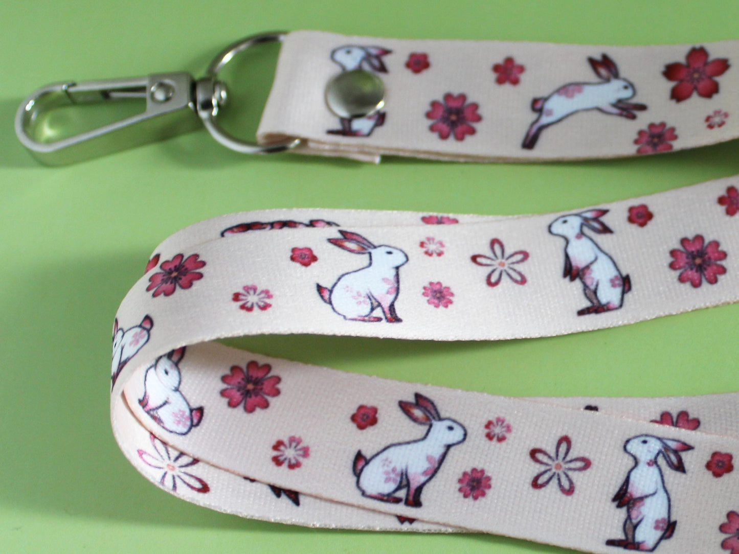 Flower Bunny Lanyard