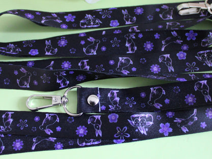 Flower Bunny Lanyard