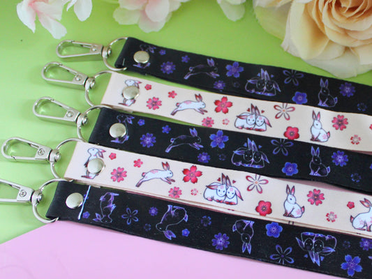 Flower Bunny Lanyard