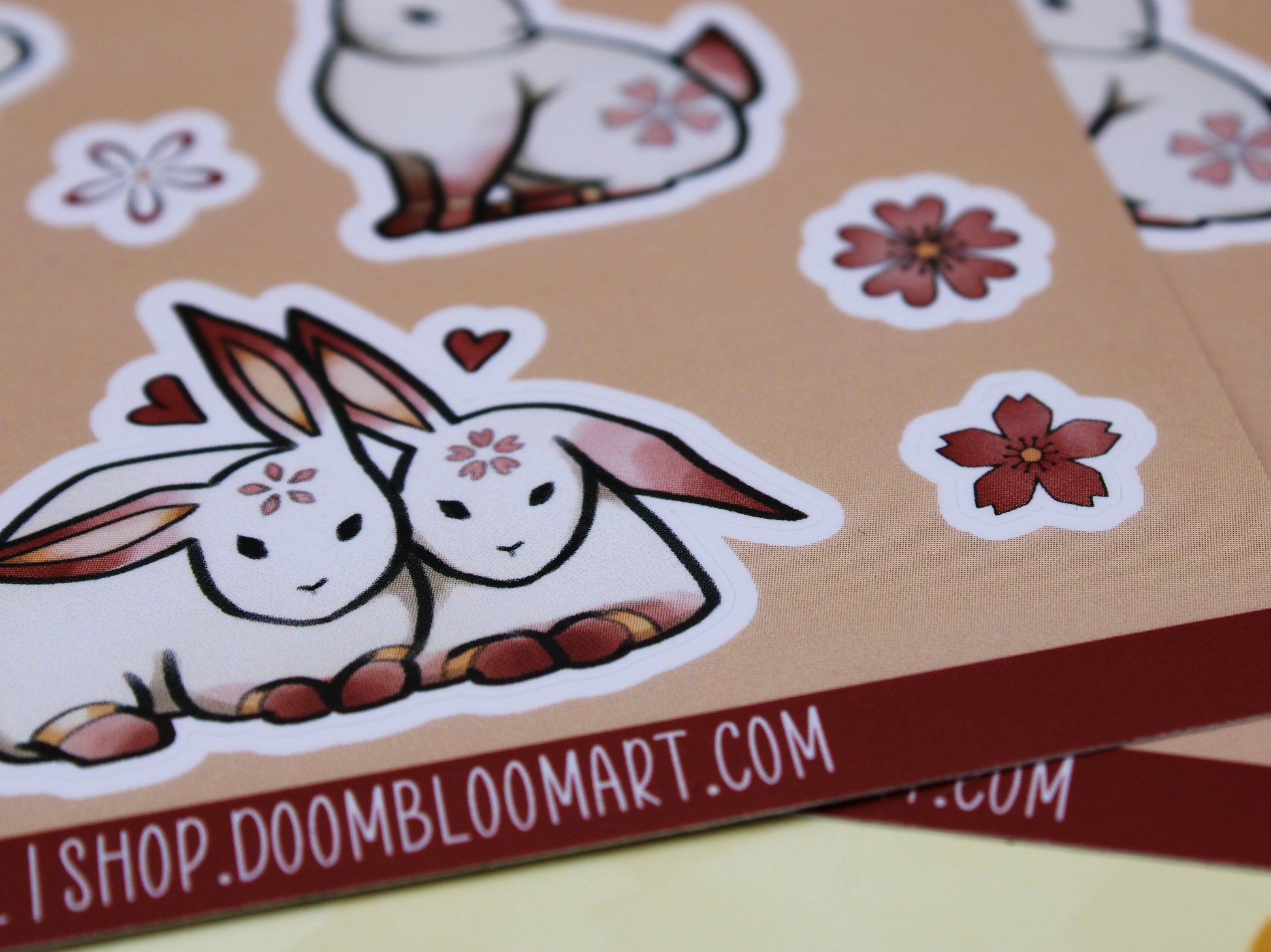 Flower Bunny Sticker Sheet