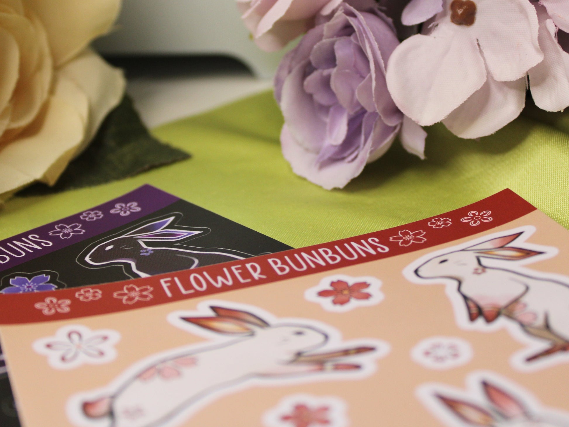 Flower Bunny Sticker Sheet