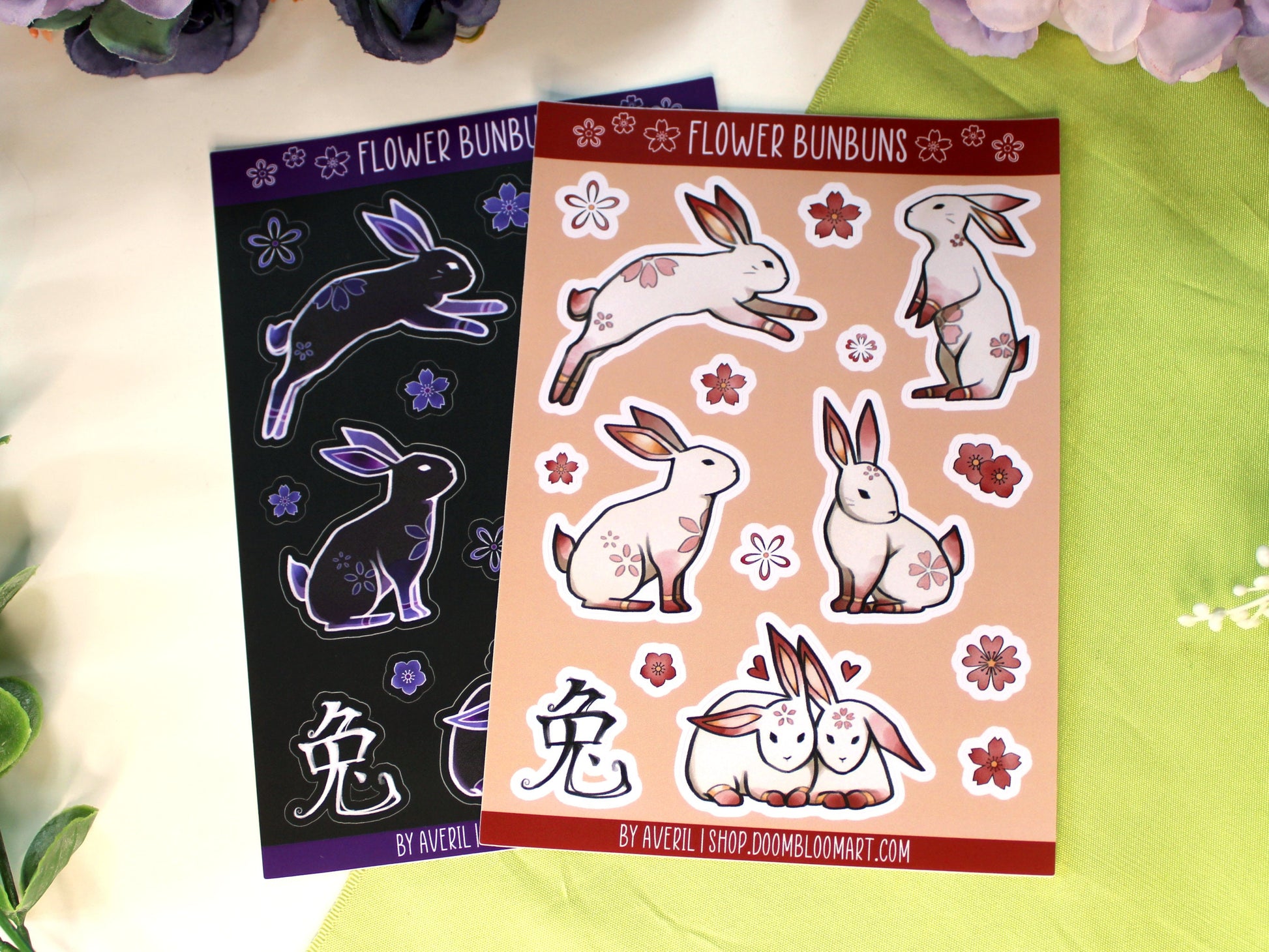 Flower Bunny Sticker Sheet