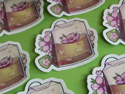 Flower Tea Bag Stickers