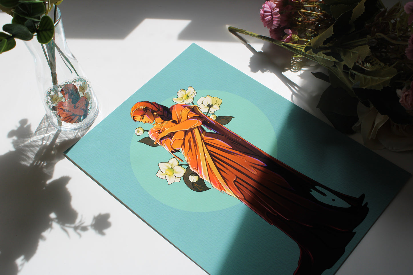 Black Tea Slime Girl Postcard