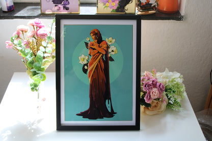 Black Tea Slime Girl Print