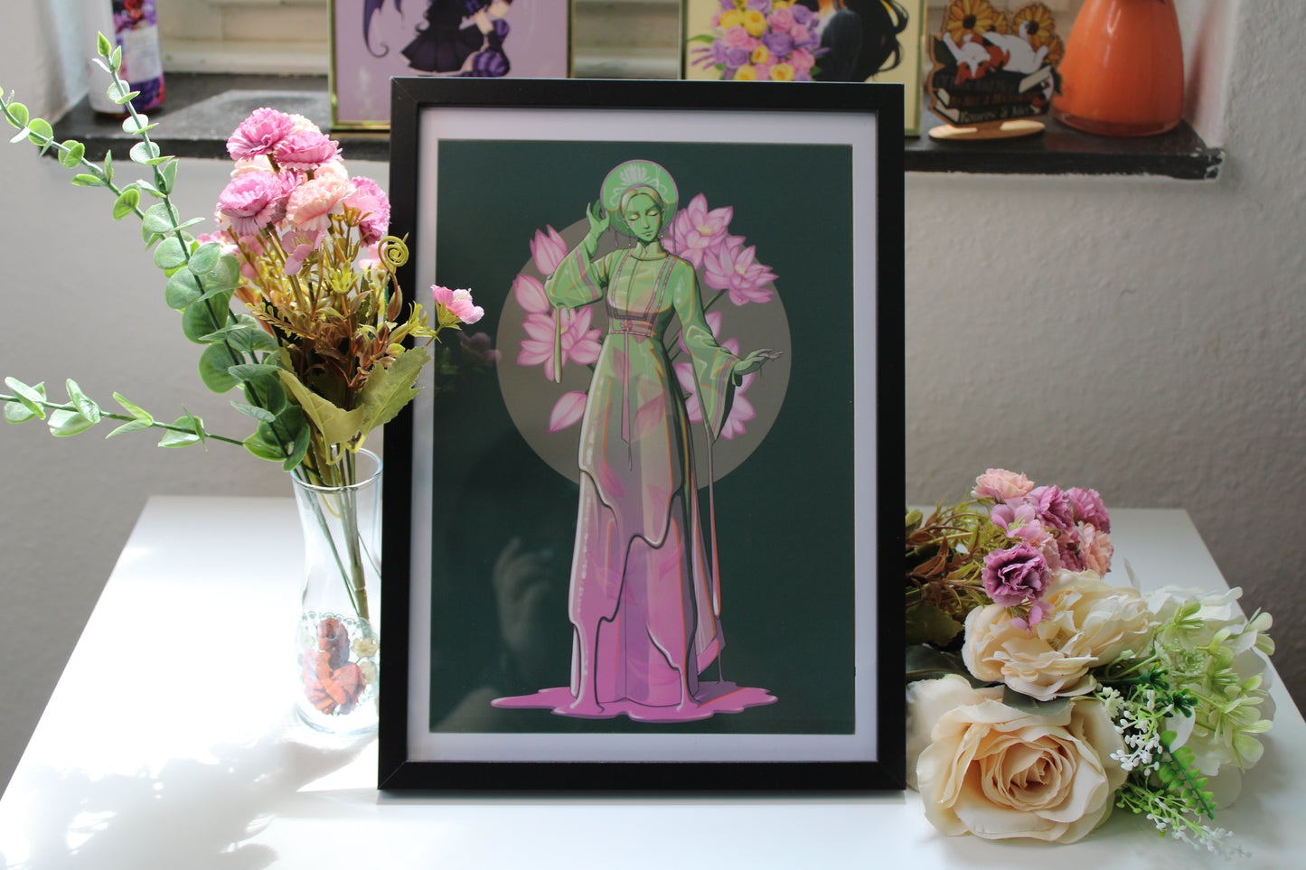 Lotus Tea Slime Girl Print