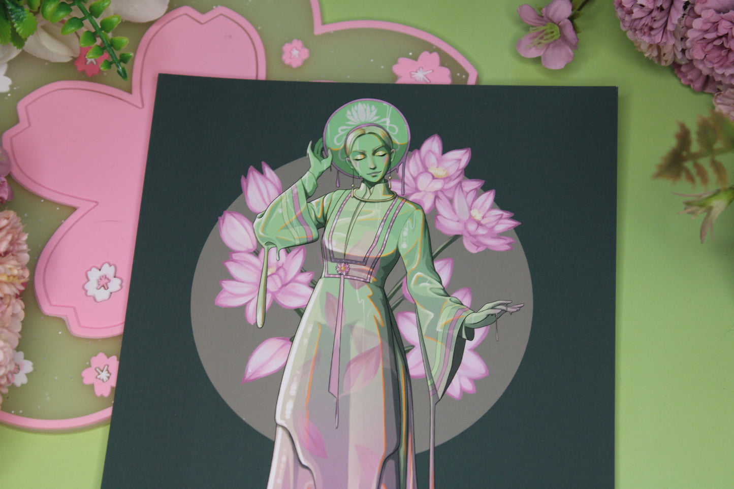 Lotus Tea Slime Girl Print