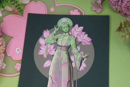 Lotus Tea Slime Girl Print