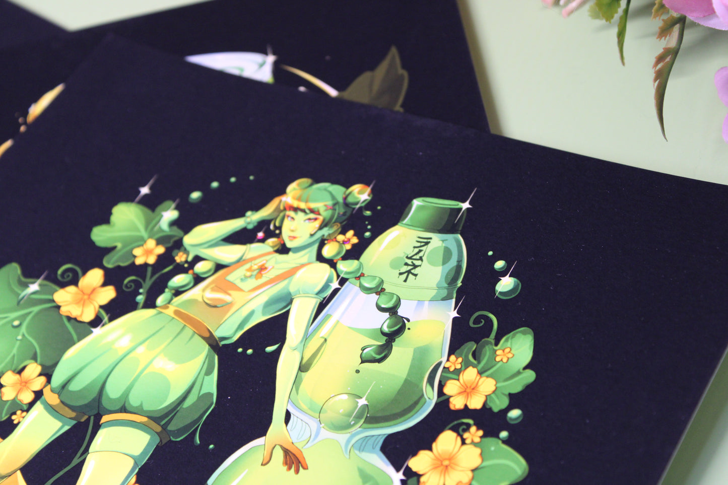 Ramune Soda Slime Girl Print