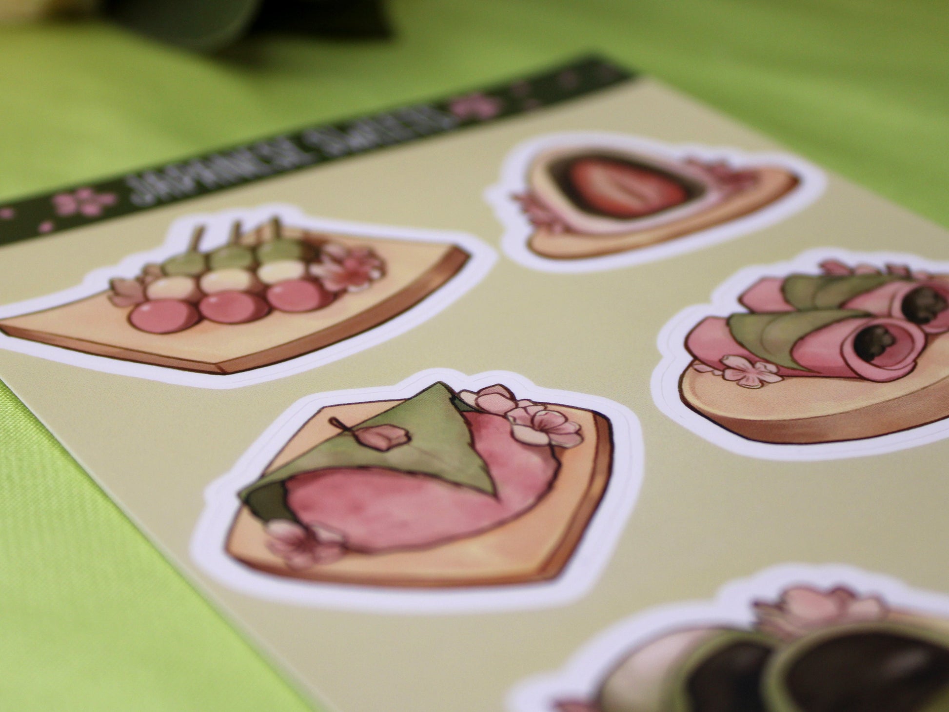 Japanese Sweets Sticker Sheet