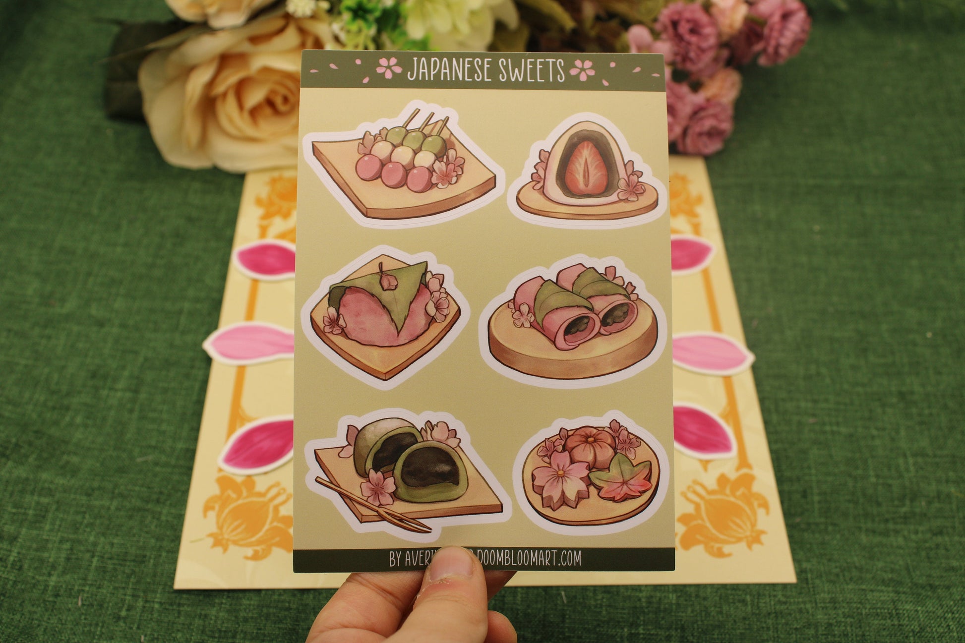 Japanese Sweets Sticker Sheet