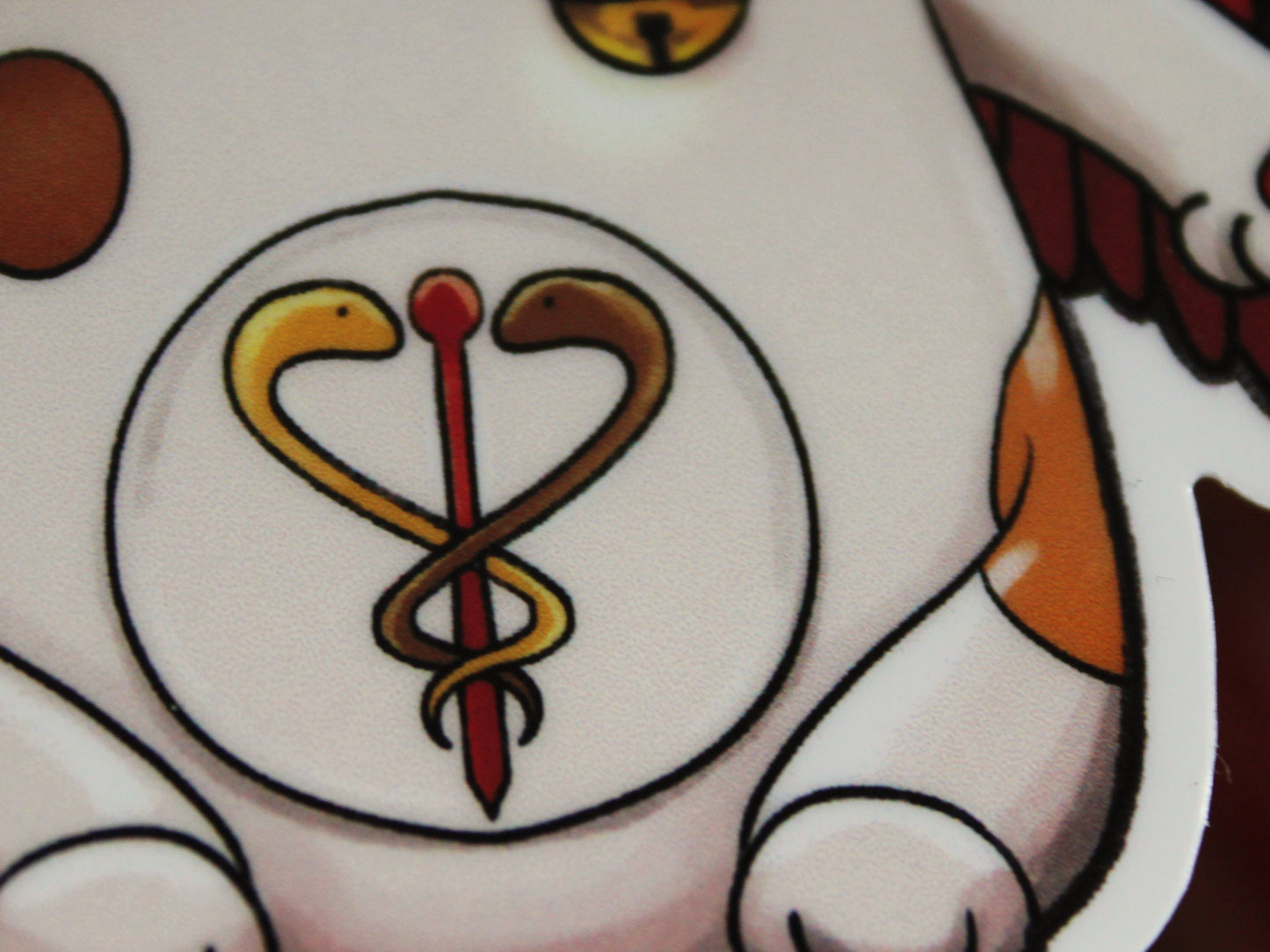 Maneki-Baphomet Matte Vinyl Sticker