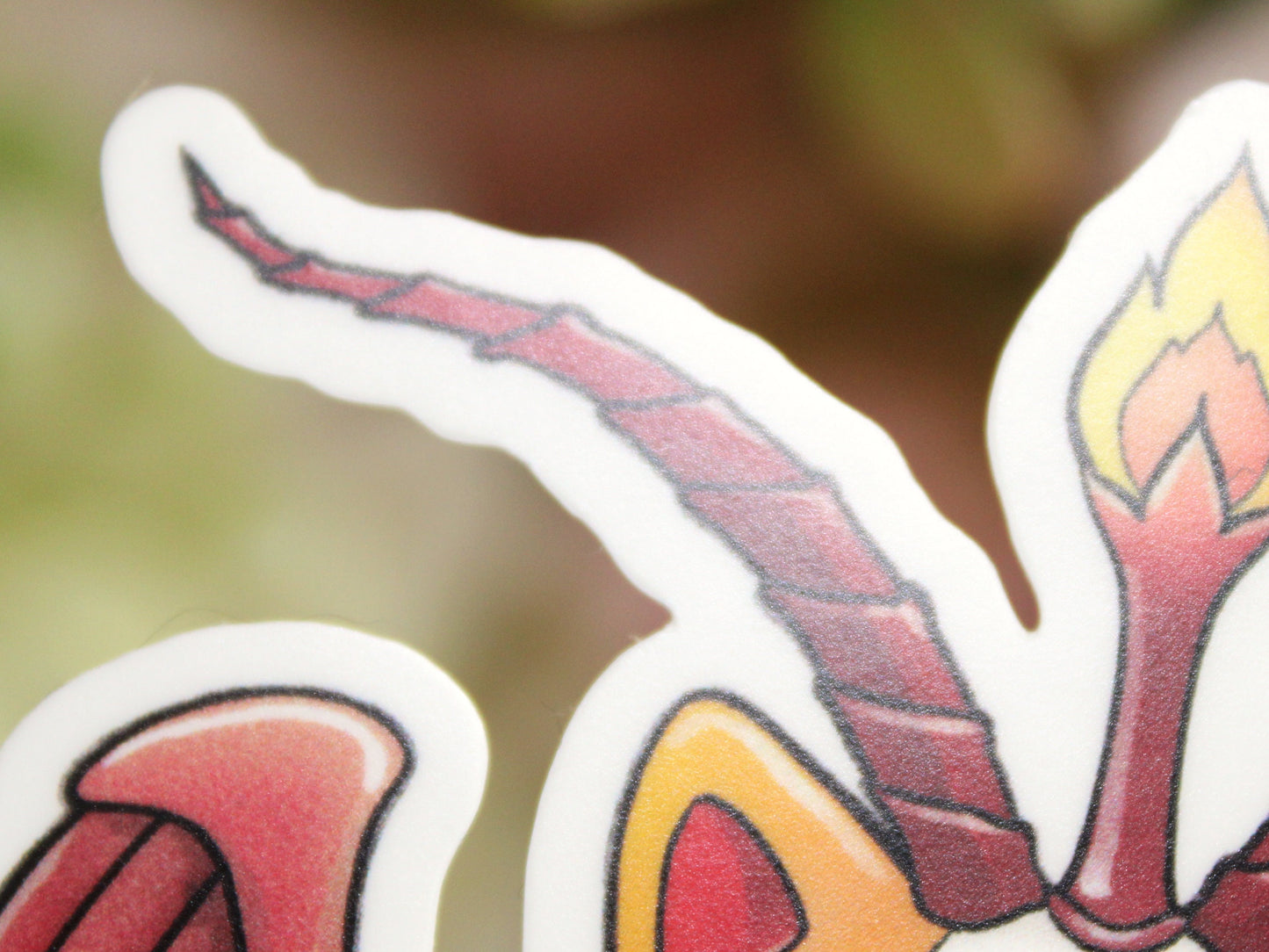 Maneki-Baphomet Matte Vinyl Sticker