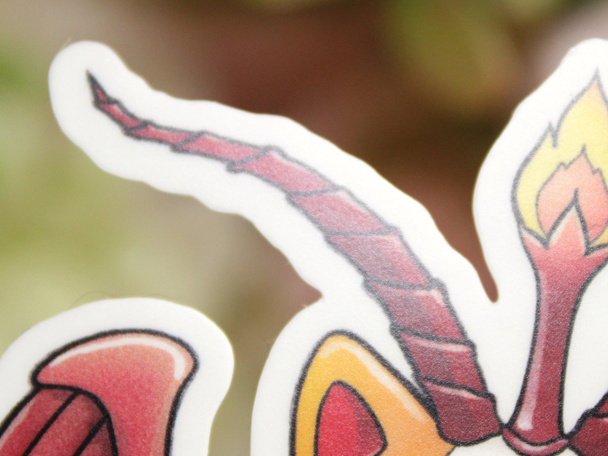 Maneki-Baphomet Matte Vinyl Sticker