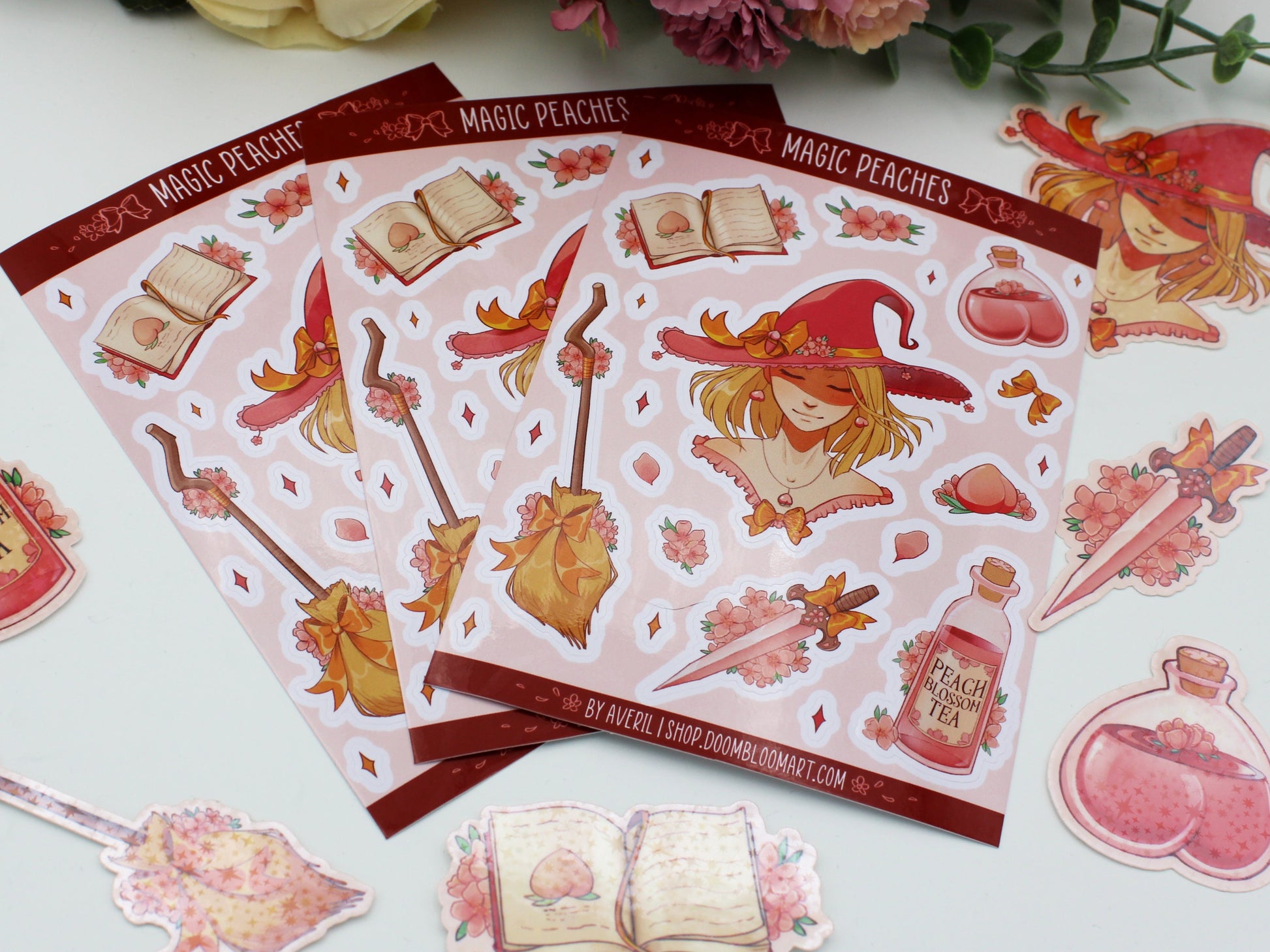 Peachy Witch Sticker Sheet