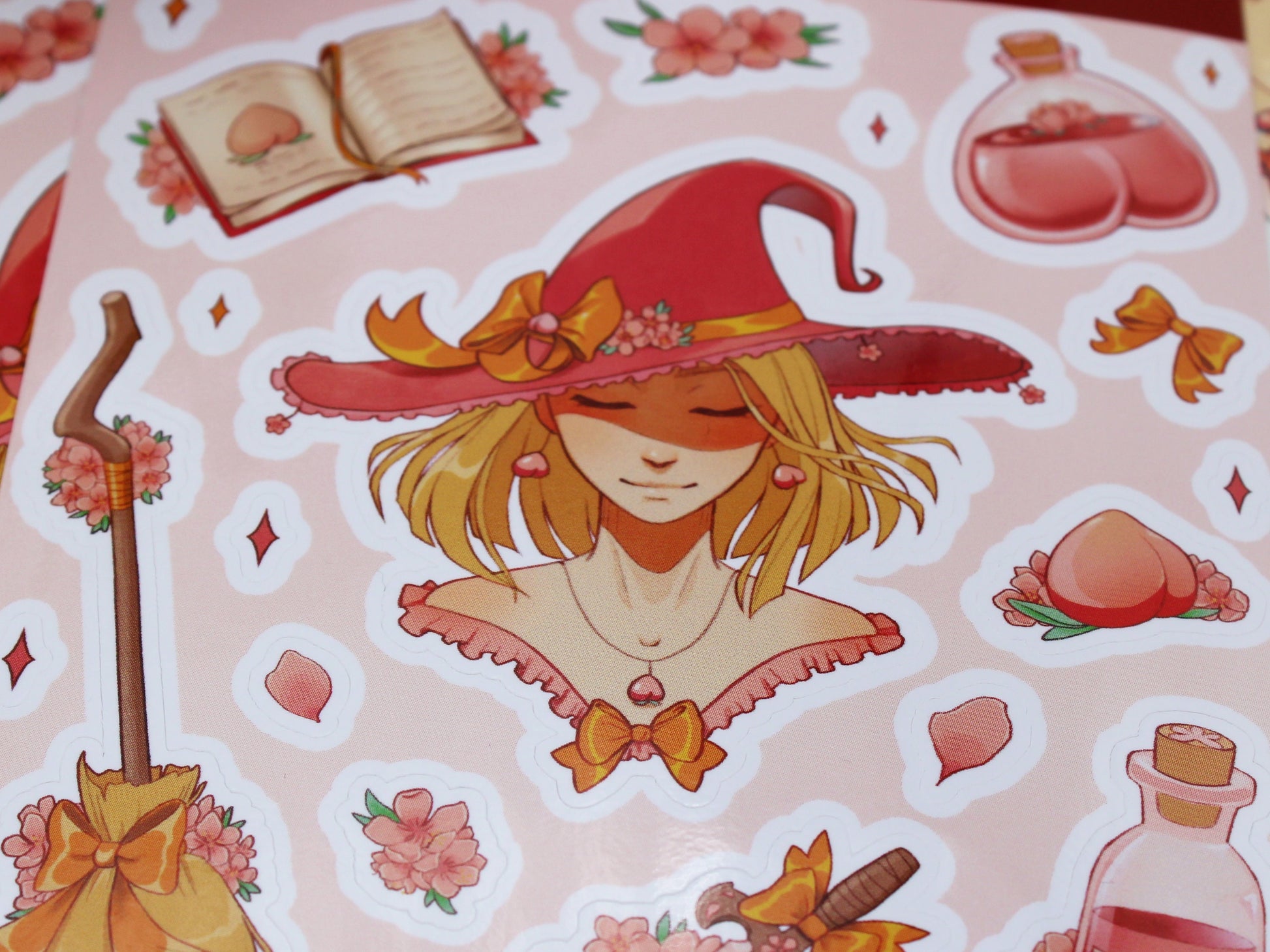 Peachy Witch Sticker Sheet